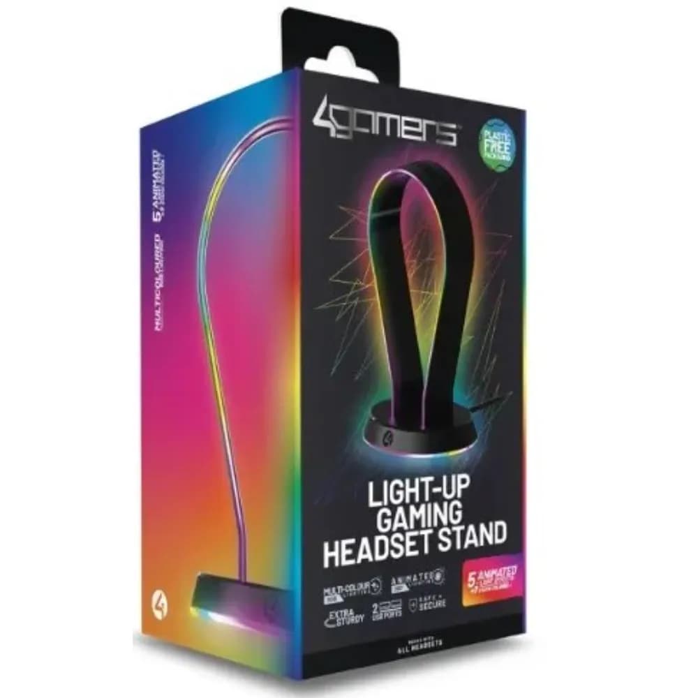 4Gamers Light Up Charging Headset Stand - Modern Electronics